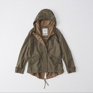Abercrombie & Fitch Olive Anorak Jacket